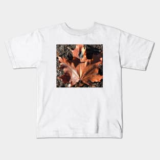 Orange leaf, autumn Kids T-Shirt